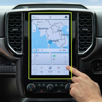 Для Ford Ranger 2022 2023 10,1-дюймовый автомобильный GPS-навигатор ЖК-экран Защитная пленка из закаленного стекла Аксессуары для авто интерьера