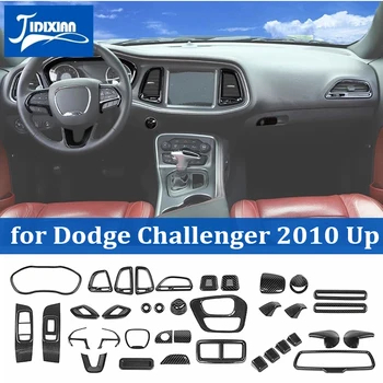 Чехол для украшения интерьера автомобиля из углеродного волокна JIDIXIAN для Dodge Challenger 2010-2022 Автомобильные аксессуары