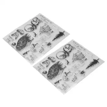 Декоративные штампы из материала TPR   Прозрачные штампы для поздравительной открытки, для дневника, для фотоальбома  