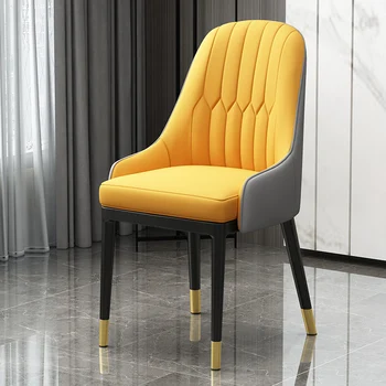 Спинка серого стула для столовой в скандинавском стиле, стул современного дизайна для взрослых, подушка для сиденья на балконе в гостиничной спальне, Набор аксессуаров для стола и стула