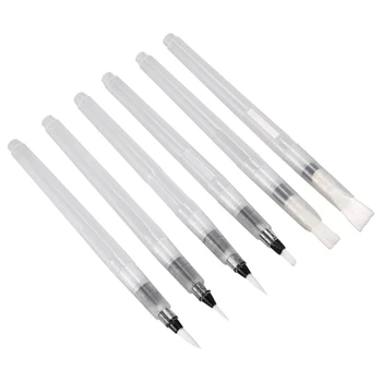 Акварельные ручки-кисточки, набор из 18 акварельных кистей для рисования водорастворимыми цветными карандашами, акварельные маркеры