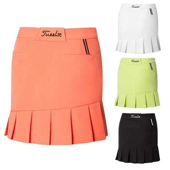 Женская юбка для гольфа, летняя модная спортивная одежда для гольфа, эластичная быстросохнущая короткая юбка для дам, юбки для гольфа