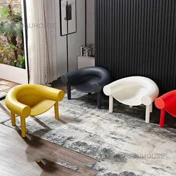 Скандинавские дизайнерские стулья для гостиной, современная мебель для гостиной, ленивый диван для отдыха, кресло на ножках слона, кресло для односпального дивана