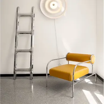 Кожаные дизайнерские стулья для гостиной, салон современной роскоши, удобные стулья для гостиной, Скандинавская мебель для дома Sillas De Comedor