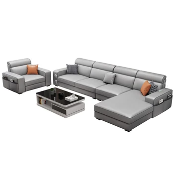 Новый Тканевый диван с прямым рядом, Простая Современная мебель для гостиной для больших и малых квартир, Комбинированная технология ткани