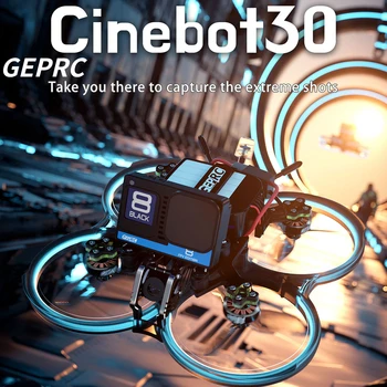 GEPRC Cinebot30 Аналоговый 4S 6S Сверхлегкий FPV Гоночный Дрон TBS Nano RX/Caddx Ratel 2 GEP-F722-45A AlO V2 для RC FPV Квадрокоптера
