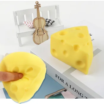 Креативная декомпрессионная игрушка, имитирующая Сырный пинч, Музыкальный шарик из тофу, декомпрессионное отверстие, артефакт, детский праздничный подарок