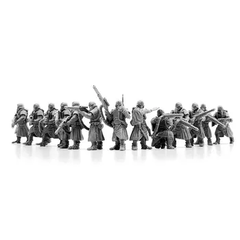 13шт 28-миллиметровые гренадеры Эскадрона смерти Имперских войск, модель из смолы, настольные игровые фигурки солдат, неокрашенная миниатюра