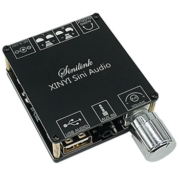 XY-C50L Bluetooth 5.0 AUX Плата цифрового усилителя мощности 2X 50 Вт Динамик Стерео аудио Модуль усилителя Домашняя музыка