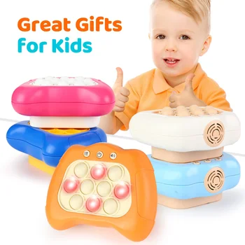 Хлопающая легкая игра-непоседа, игрушки с пузырьковой ручкой, игрушки для мальчиков и девочек, игровой автомат со светодиодной подсветкой, Сенсорные игрушки, игрушка в подарок, устойчивая к стрессам