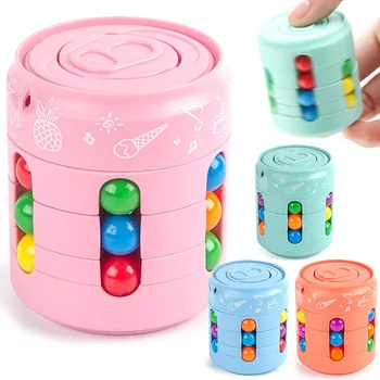 Пазлы Magic Shape Bean Toys Могут нажимать на гироскоп с возможностью вращения Подходит в качестве подарка для детей Головоломка-головоломка