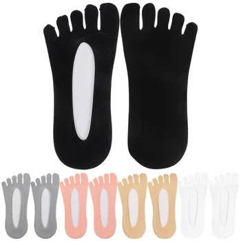 5 пар дышащих женских носков Женские носки с глубоким вырезом Удобные носки-разделители для ног для женщин