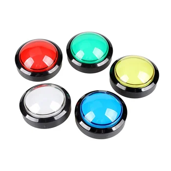 5X аркадных кнопок 60-мм купольная 2,36-дюймовая светодиодная кнопка с микропереключателем для игровых автоматов, приставки для видеоигр