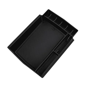 Ящик для хранения центрального подлокотника автомобиля Toyota Bz4X 2022 + Органайзер на центральной консоли, контейнеры-держатели, Черный