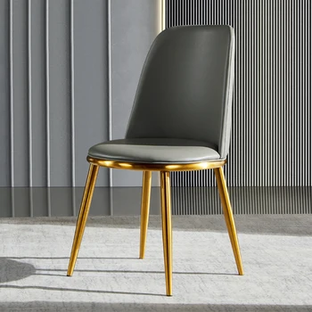 Современные обеденные стулья для медитации Гостиная Кухня Релакс Одноместное Стильное кресло Дизайн комода Sedie Экокожа для мебели T50CY
