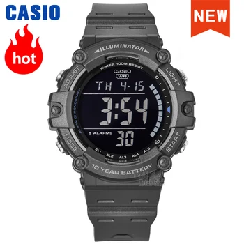 Casio часы мужские топовый комплект 100 м Водонепроницаемые цифровые спортивные кварцевые Десять лет электричества военные часы мужские relogio AE-1500WH-8B