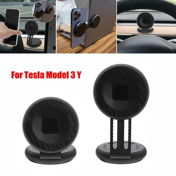 Скрытый магнитный автомобильный держатель для телефона, подставка для мобильного телефона, стойка для смартфона для Tesla Model Y 3, Крепление на магните Magsafe