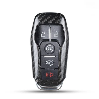 1 Комплект чехла для автомобильных ключей из углеродного волокна, подходящего для Ford Mustang Key Protective shell