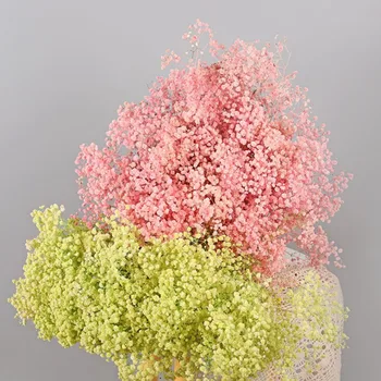 Подарочные Букеты цветов Baby's Breath из Натуральных Высушенных Консервированных цветов Gypsophila Paniculata для украшения Свадебного домашнего Реквизита