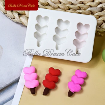 3D Мини-сердце, Засахаренные Боярышни, Силиконовая форма для кексов ручной работы, форма для шоколада, поделки из глины, Инструменты для украшения торта, Формы для выпечки