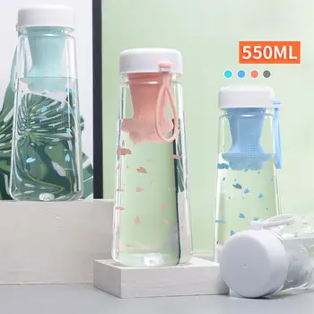 Бутылка для воды объемом 550 мл Пластиковая герметичная бутылка для питья воды Прочная чашка для воды без запаха Пластиковая термостойкая бутылка для дома