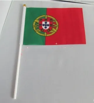 14 * 21 см Флаг Португалии с размахиванием ручным сигналом маленькие флажки-растяжки
