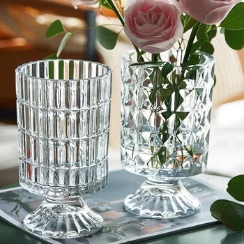 Ваза для цветов для украшения стола Декоративная ваза для гостиной Декор Цветочная композиция Цветочная столешница скандинавская ваза