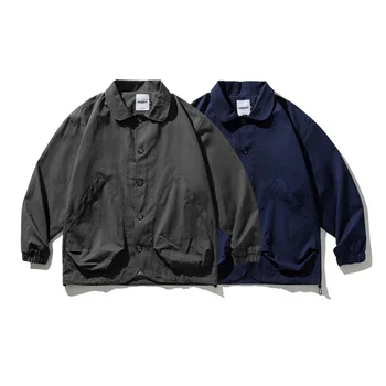 Cityboy, Японская уличная мода, Свободная Повседневная куртка-карго, Корейская Мужская Винтажная верхняя одежда, пальто Унисекс, пальто
