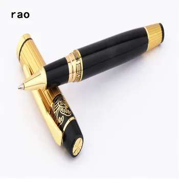 Роскошная высококачественная ручка-роллер 901 из черного золота usiness office со средним пером Новая