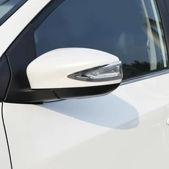 Подходит для Nissan Tiida 2016 2017 ABS Хромированное зеркало заднего вида автомобиля декоративная полоса отделка крышки аксессуары для стайлинга автомобилей 2шт