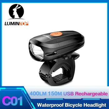 Велосипедный фонарь USB Перезаряжаемый Светодиодный Велосипедный Фонарь Lumintop C01 Супер Яркий Велосипедный Налобный Фонарь Аксессуары для велосипедного Переднего Света