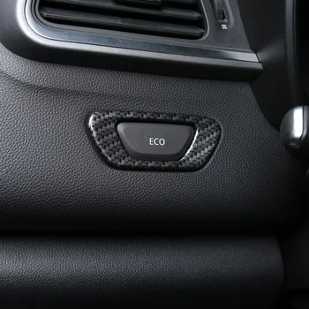 Для Renault Kadjar 2016 2017 2018 Внутренняя отделка из ABS-углеродного волокна, ЭКО-кнопка переключения, накладка на панель, автомобильные аксессуары