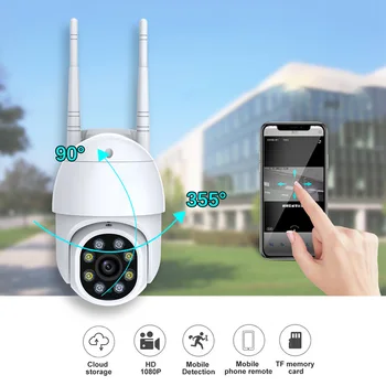 Уличные камеры 1080P, Wifi, цифровая IP-камера для умного дома, защита безопасности, мини-камеры с поддержкой TF-карты, видеонаблюдение