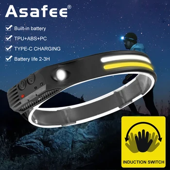 Asafee Strong Light, портативные светодиодные фары, многофункциональные походные фонари, ночной бег, альпинизм, ночная езда.