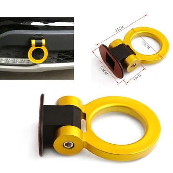 Универсальные крючки для автомобильного прицепа, наклейка для украшения заднего переднего прицепа, Гоночное кольцо для прицепа, Буксировочный крюк для автомобиля, Буксировочные планки из АБС-пластика