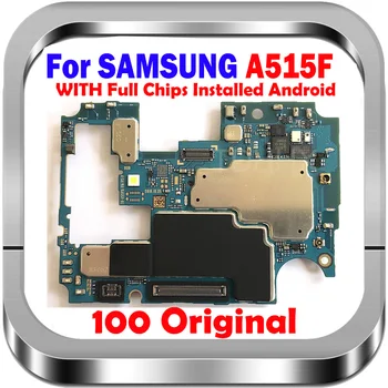 128 ГБ Полностью Рабочая Для Samsung Galaxy A51 A515F Разблокированная Материнская Плата С Системной Логикой Android, Материнская Плата с Полными Чипами