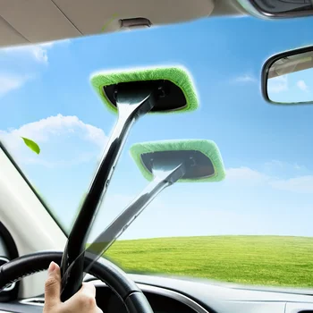 2023 Новый автомобильный стеклоочиститель из микрофибры, набор щеток для чистки стеклоочистителей, инструмент для автоматической мойки, Длинная ручка