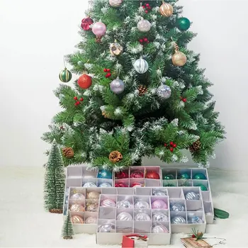1 коробка 12шт Рождественский шар Украшение для Рождественской елки Домашний Рождественский Подвесной кулон Украшение для новогодней вечеринки Подарок Navidad 2023