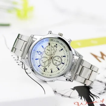 Watch Men Luxury Stainless Steel Sport Quartz Hour Wrist Analog Watch Relogios Masculinos שעוני גברים Часы Наручные Мужский