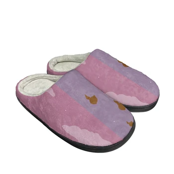 Хлопчатобумажные тапочки Hilda на заказ, мужские и женские новейшие сандалии, Плюшевые домашние теплые туфли для спальни, теплые домашние тапочки на плоской подошве