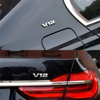 ABS Пластик, хромированная наклейка на автомобиль V12, Эмблема, Значок, Эмблема, логотип Emblema