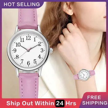 Модные часы 2023, женские повседневные часы на кожаном ремне, простые женские кварцевые часы с маленьким циферблатом, наручные часы для платья Reloj Mujer