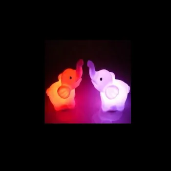 Милый светодиодный ночник в форме животного, Аккумуляторные настенные светильники, многоцветный Декор для детской комнаты