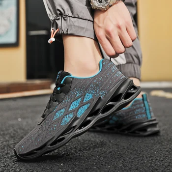 Новые мужские кроссовки для ходьбы и бега, весна-лето, дышащие, для тренировок на открытом воздухе, легкие кроссовки для мужчин, спортивные кроссовки большого размера