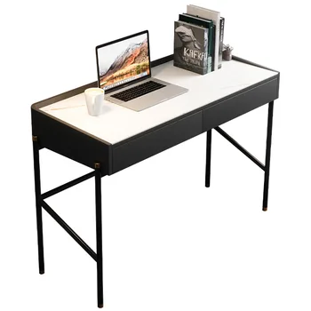 Стол в скандинавском современном минималистичном стиле для кабинета и спальни, для дома, для маленькой квартиры, Компьютерный стол, встроенный письменный стол