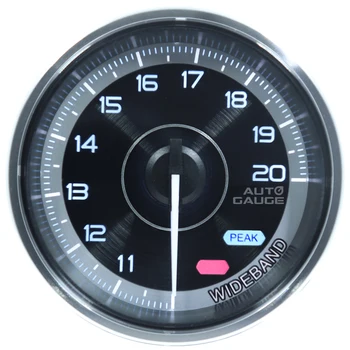 Широкополосный индикатор соотношения воздух-топливо 2-3/8 дюймов, простая установка, игольчатый индикатор