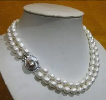 Высший сорт AAA, японская Akoya, 10-11 мм, белое жемчужное ожерелье, 18-20 