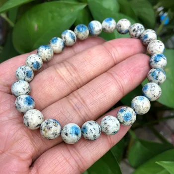 1 Шт Браслет из натуральной яшмы Fengbaowu K2, азурит, голубой малахит, гранит, кристалл, целебный камень