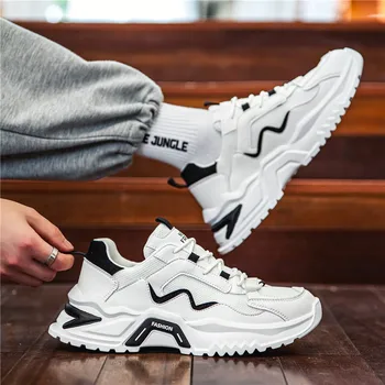 Новые кроссовки для бега, мужские сетчатые кроссовки Old Daddy, Дышащие модные кроссовки, нескользящие кроссовки для бега, Размер 39-44