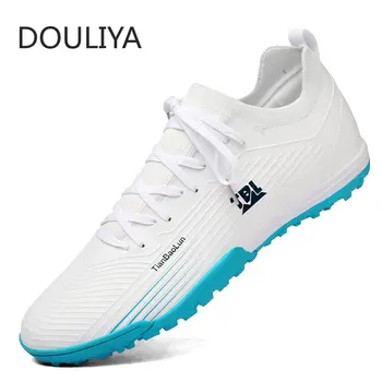 DOULIYA Профессиональная футбольная обувь для взрослых, мужские нескользящие футбольные бутсы, спортивные бутсы, футбольные кроссовки Five для помещений, водонепроницаемые 39-44